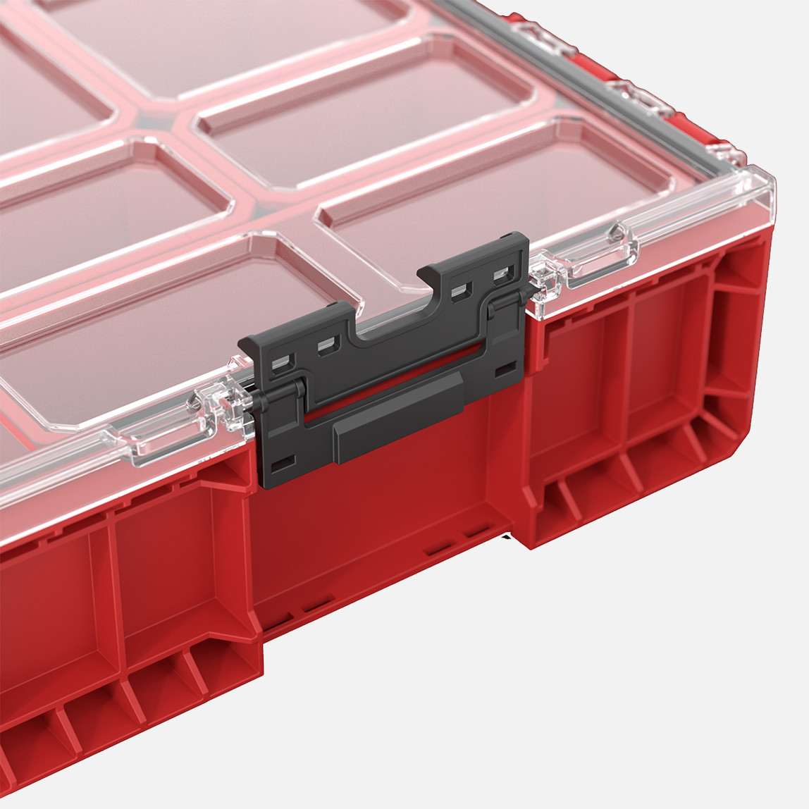    Qbrick System PRO Organizer 300 RED Ultra HD 9 L Derin Organizer, 8 Kovalı, Kırmızı 