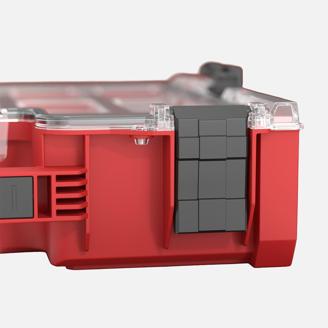    Qbrick System PRO Organizer 300 RED Ultra HD 9 L Derin Organizer, 8 Kovalı, Kırmızı 