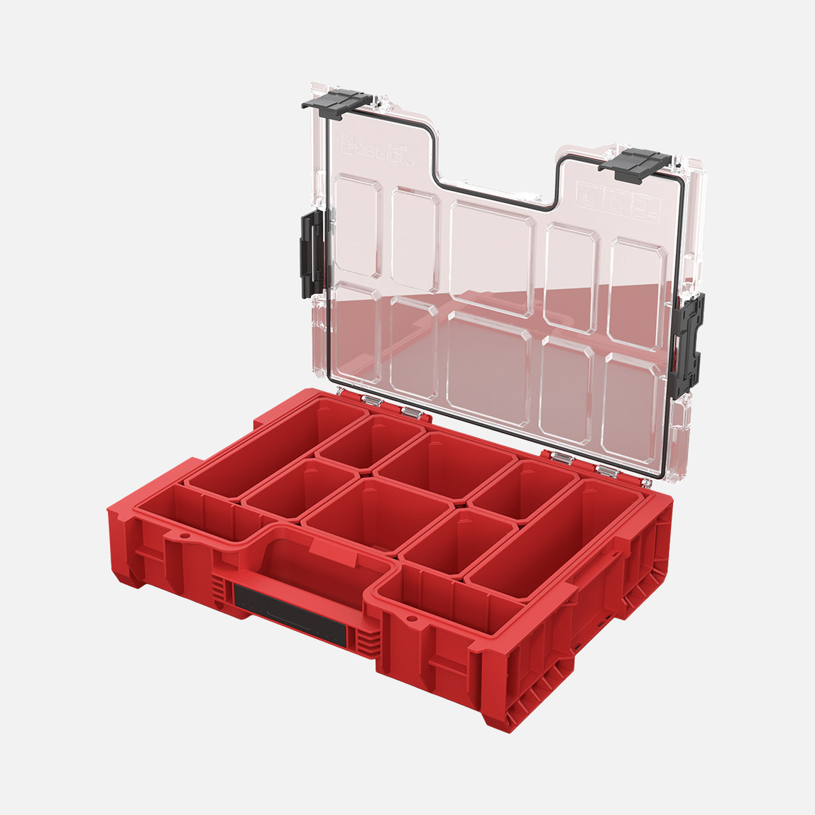    Qbrick System PRO Organizer 300 RED Ultra HD 9 L Derin Organizer, 8 Kovalı, Kırmızı 