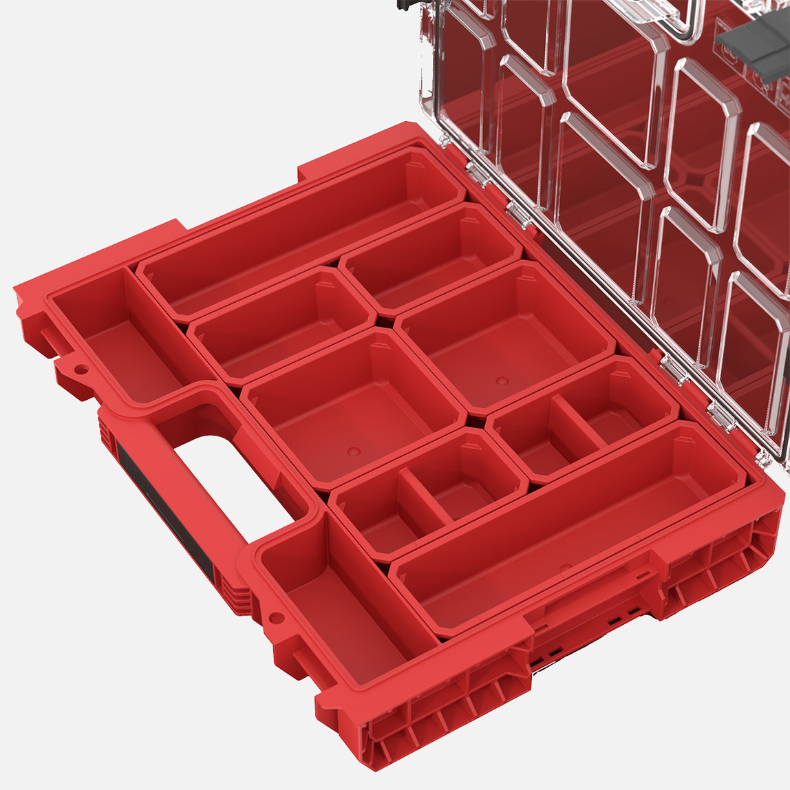    Qbrick System PRO Organizer 200 RED Ultra HD 6 L Organizer, 8 Kovalı, Kırmızı 