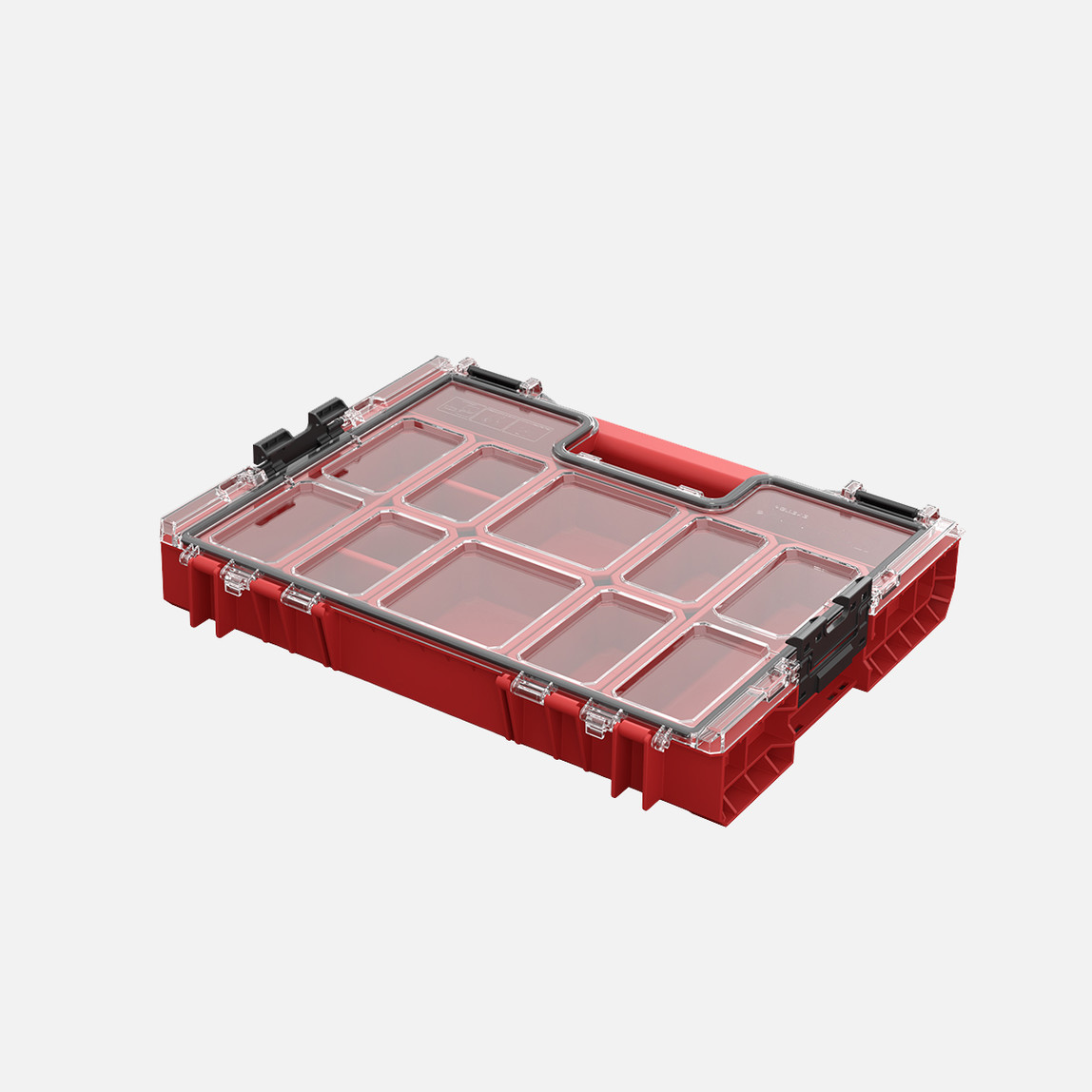   Qbrick System PRO Organizer 200 RED Ultra HD 6 L Organizer, 8 Kovalı, Kırmızı 