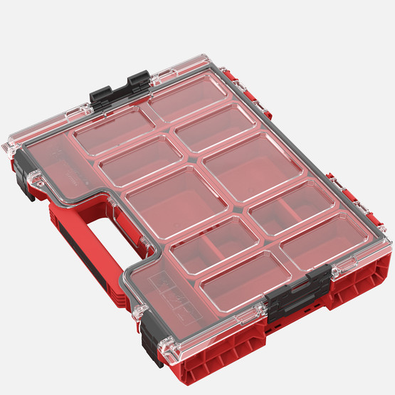 Qbrick System PRO Organizer 200 RED Ultra HD 6 L Organizer, 8 Kovalı, Kırmızı
