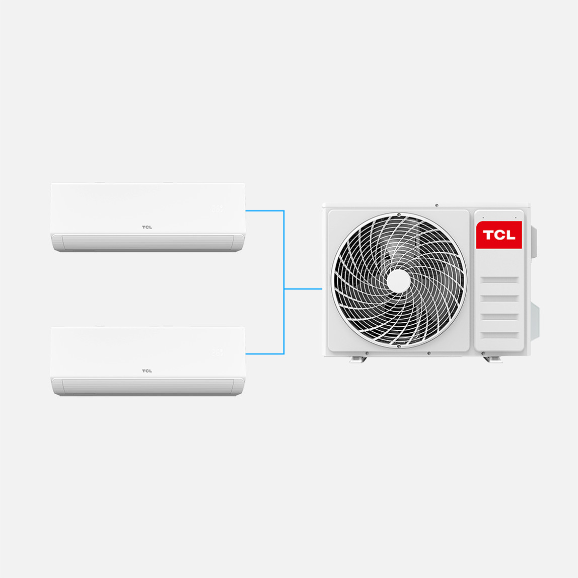    TCL BreezeIN Duvar Tipi Multi Split Klima 9.000 + 18.000 BTU (2İç+1Dış Ünite) 