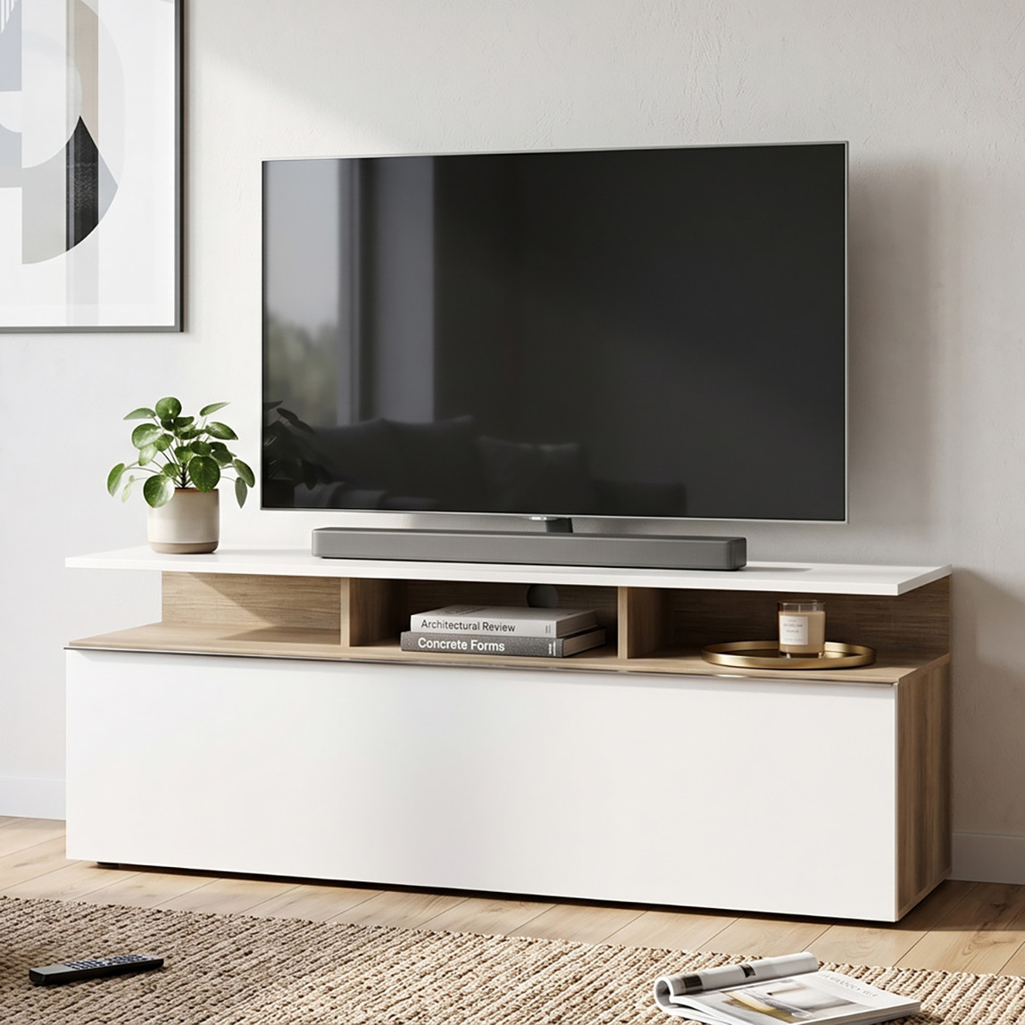    Adore Vision Çekmeceli Tv Sehpası Tori-Lake Beyaz 