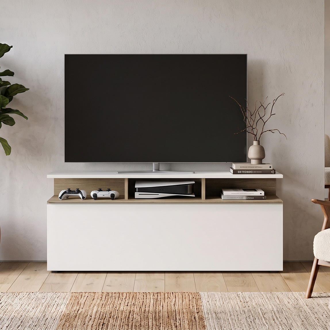   Adore Vision Çekmeceli Tv Sehpası Tori-Lake Beyaz 