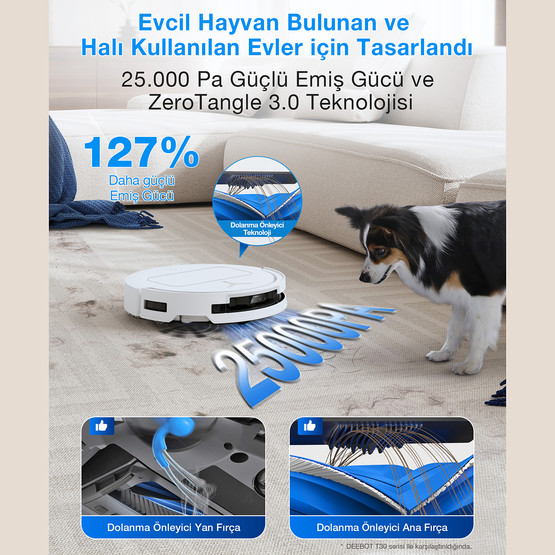 Ecovacs Deebot T50S Omni Çöp İstasyonlu Akıllı Robot Süpürge