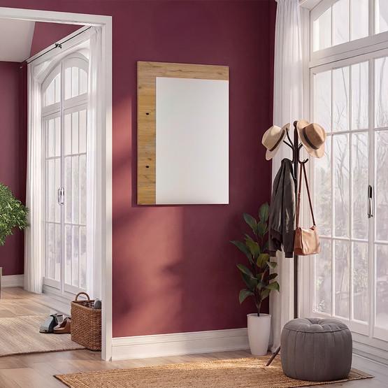 Adore Porto 2 Askılı Aynalı Vestiyer Panosu Florida Meşe