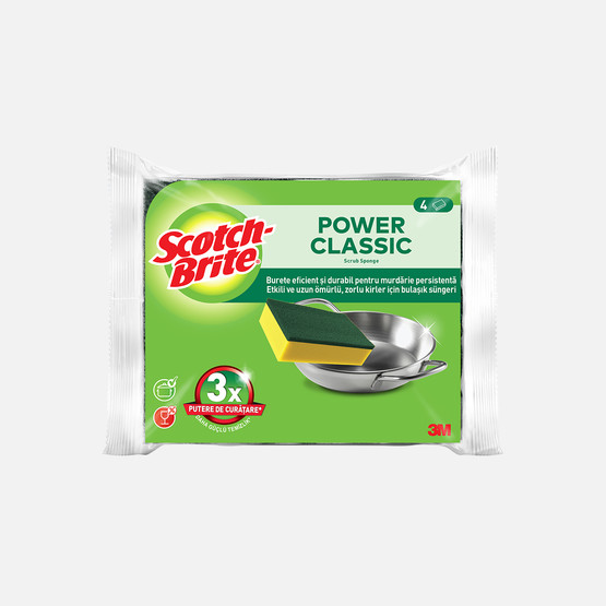 Scotch Brite Yeşil Klasik Sünger 4'lü