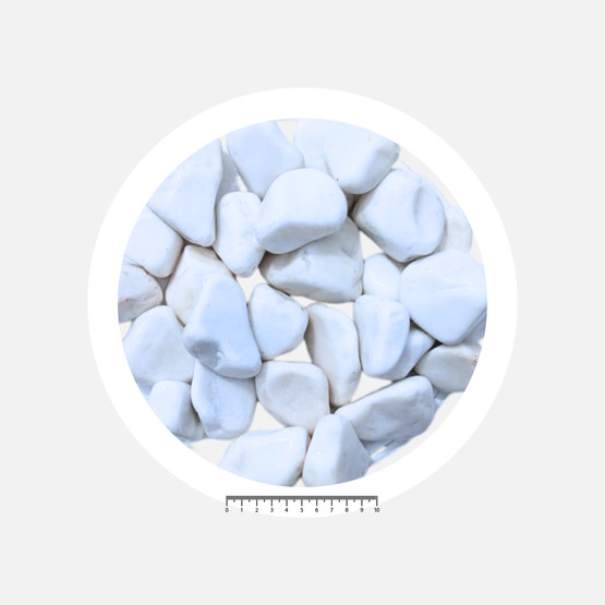 10Kg Tasstop Tamburlu Çakıl 40-60Mm Dolomit Beyaz