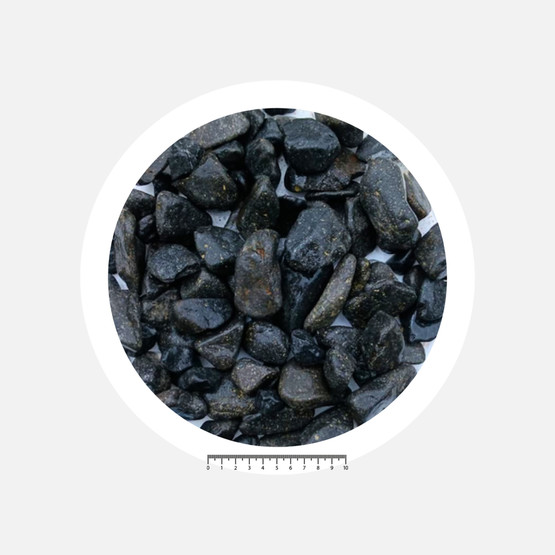 10Kg Tamburlu Çakıl 20-40 mm Siyah Taş Stop