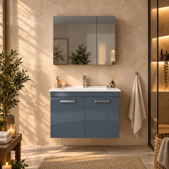 Orka Alinda 80 cm Takım Banyo Dolabı