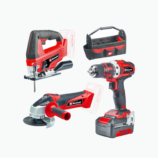 Einhell Expert TE-TK 18/3 Li Kit (JS+CD+AG) 1x4 Ah Akülü Makine Seti