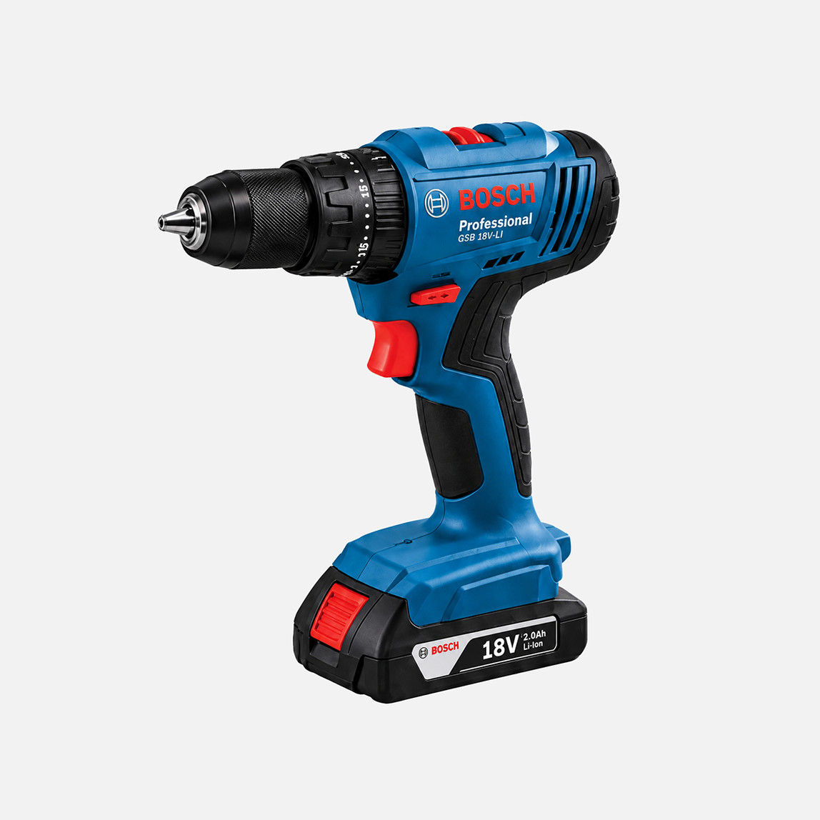    Bosch GSB183-LI 2.0 Ah 43 Parça Uç Setli Profesyonel Çift Akülü Vidalama
 