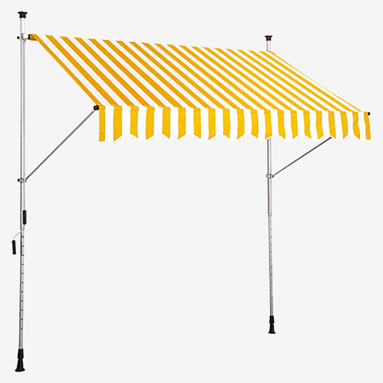 Sunfun Teleskopik Tente Sarı-Beyaz 300x130 cm 