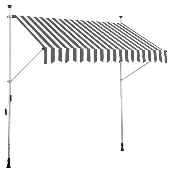 Sunfun Teleskopik Tente Gri-Beyaz 300x130 cm 