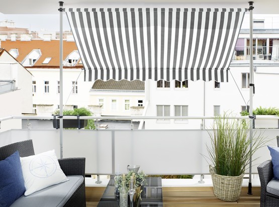 Sunfun Teleskopik Tente Gri-Beyaz 300x130 cm 