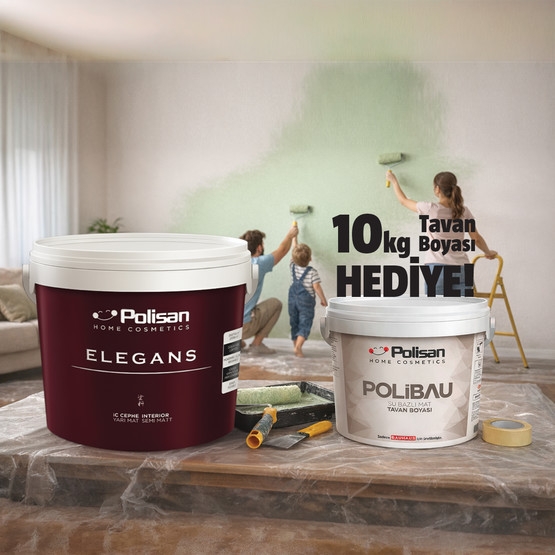 Polisan 12,5L Elegans Yarımat Marjinal Gri Ci 7602 İç Cephe Boyası
