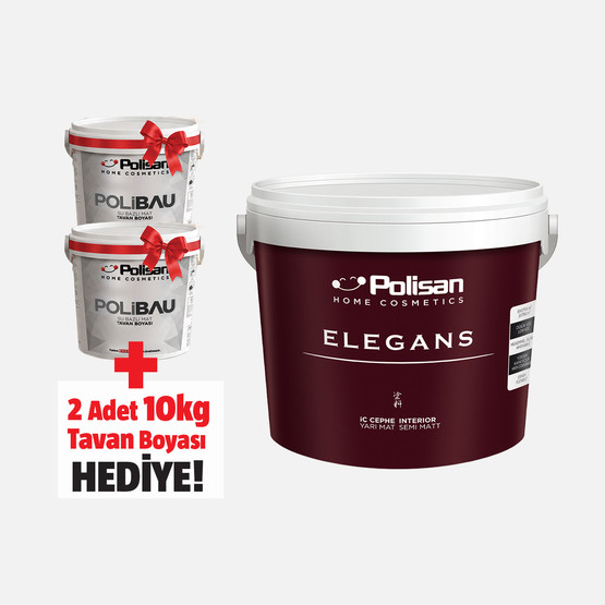 Polisan 12,5L Elegans Yarımat Marjinal Gri Ci 7602 İç Cephe Boyası